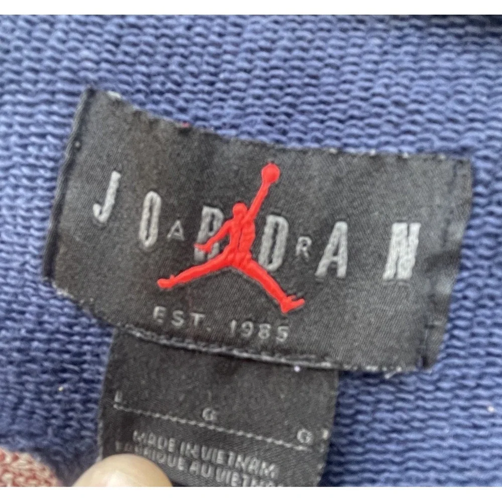 Jordan x Eastside Golf Cardigan Sweater Navy Men's Large Heavyweight Chenille